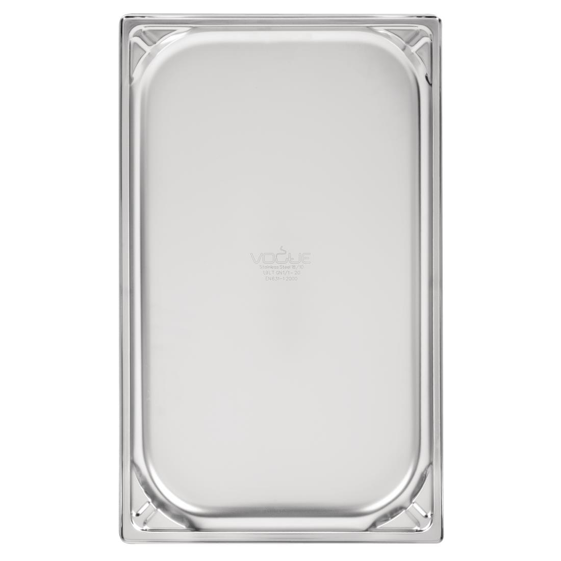 Vogue heavy-duty RVS GN 1/1 bak 20mm - Afbeelding 8