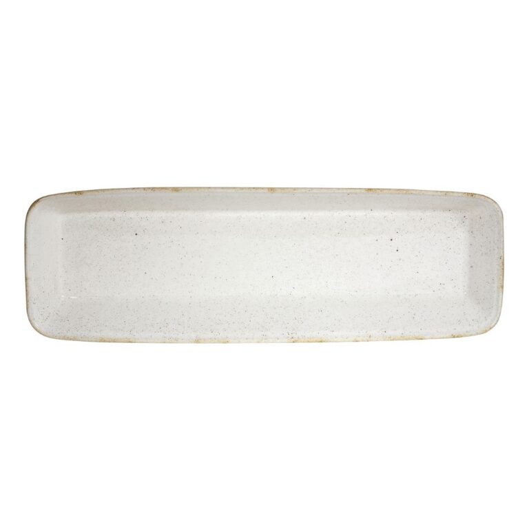 Churchill Stonecast Hints rechthoekige ovenschalen wit 160 x 530mm (2 stuks)