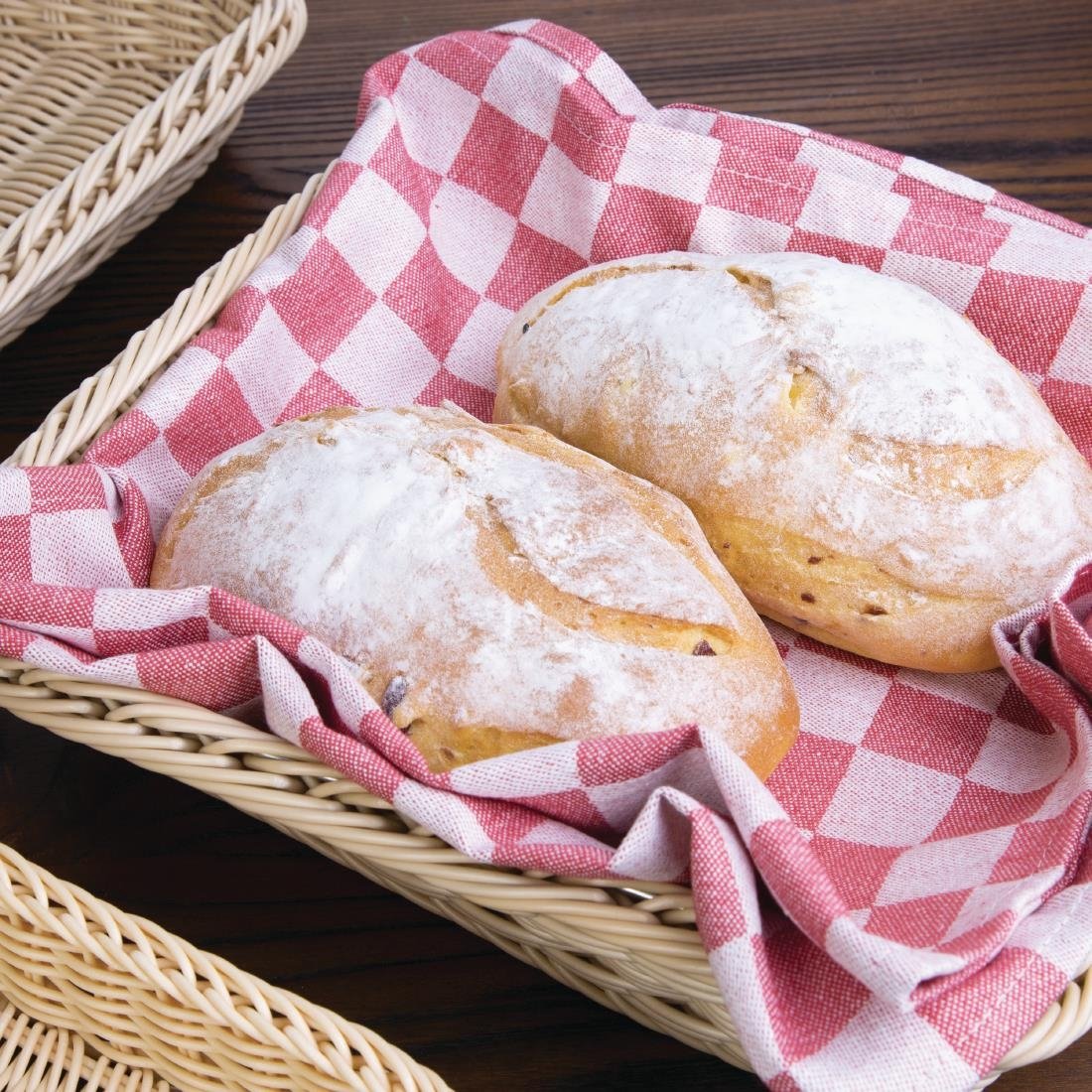 Vogue theedoek rood geblokt - Afbeelding 5