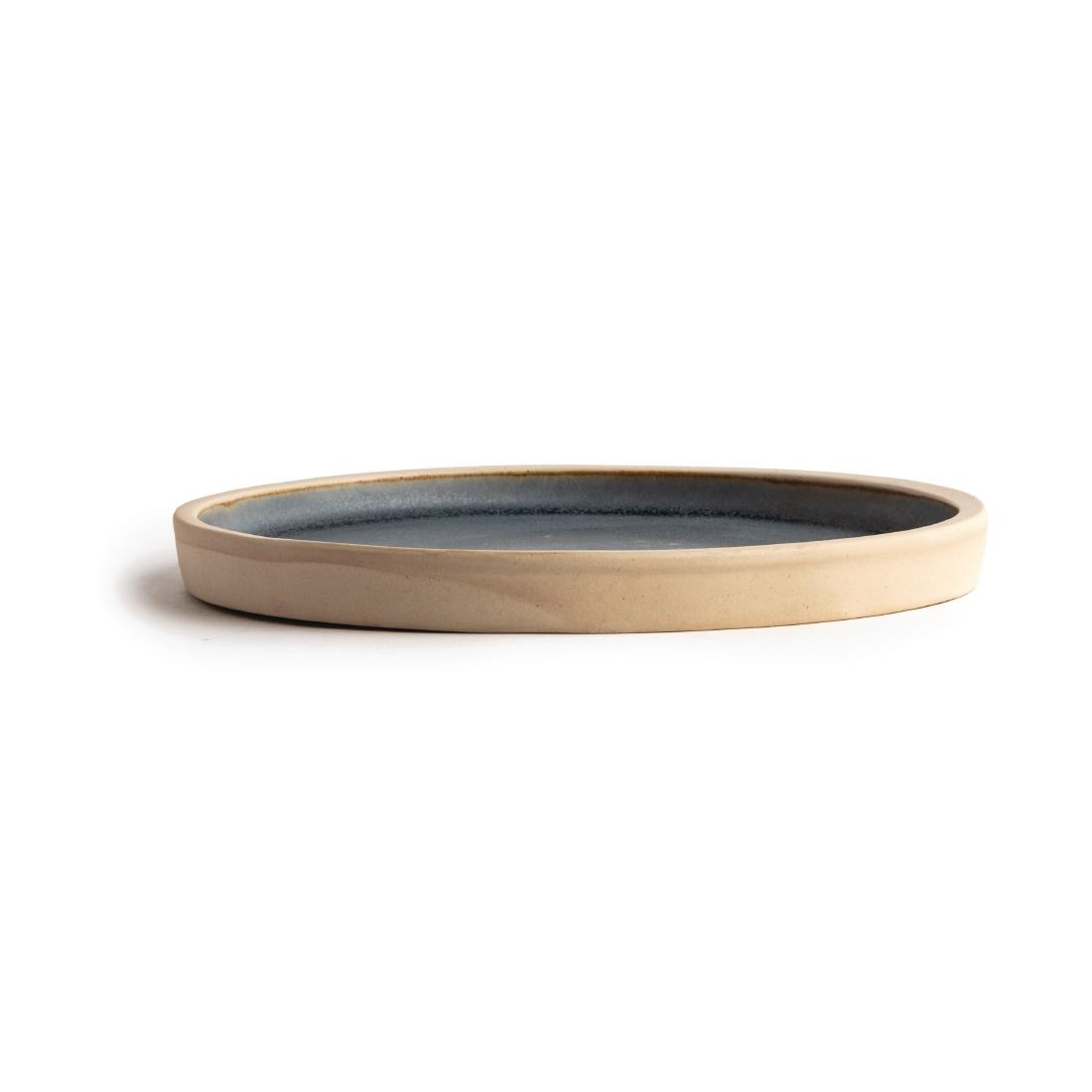 Olympia Canvas platte ronde borden blauw graniet 18cm (6 stuks) - Afbeelding 3