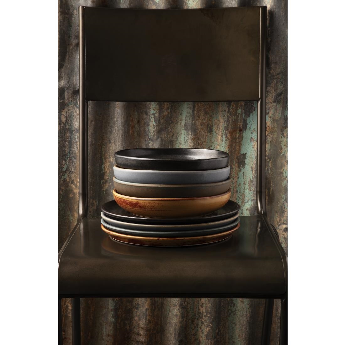 Olympia Canvas diepe coupe borden blauw graniet 23cm (6 stuks) - Afbeelding 7