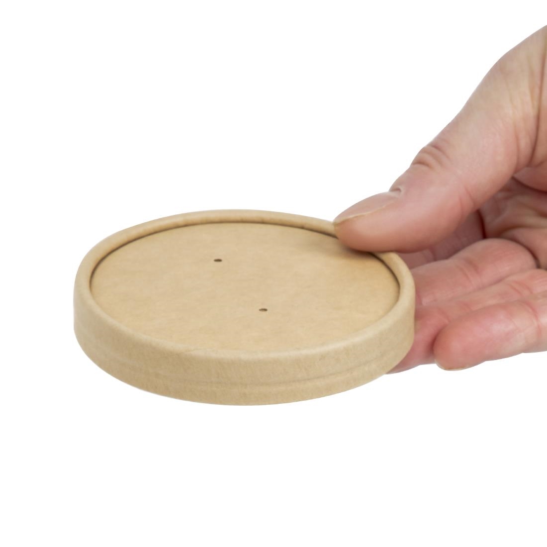 Colpac deksels voor magnetronbestendige kraft soepkommen recyclebaar 225ml en 350ml (500 stuks) - Afbeelding 5