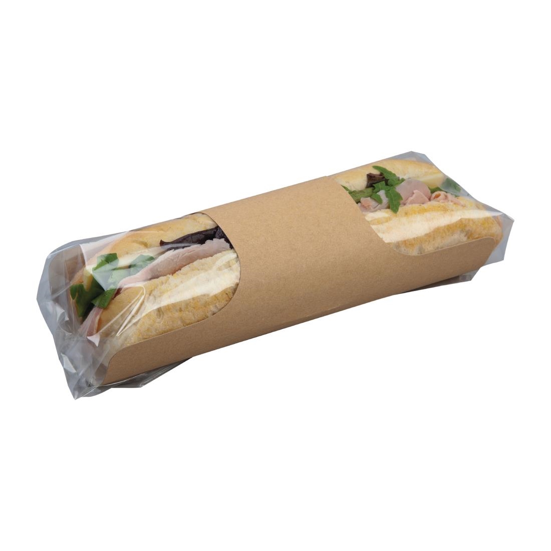 Colpac Clasp kraft baguetteverpakking met insteeksluiting recyclebaar (500 stuks) - Afbeelding 4