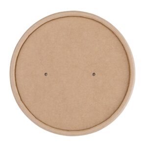 Fiesta Compostable papieren deksel voor 98(Ø)mm soepbekers (500 stuks)