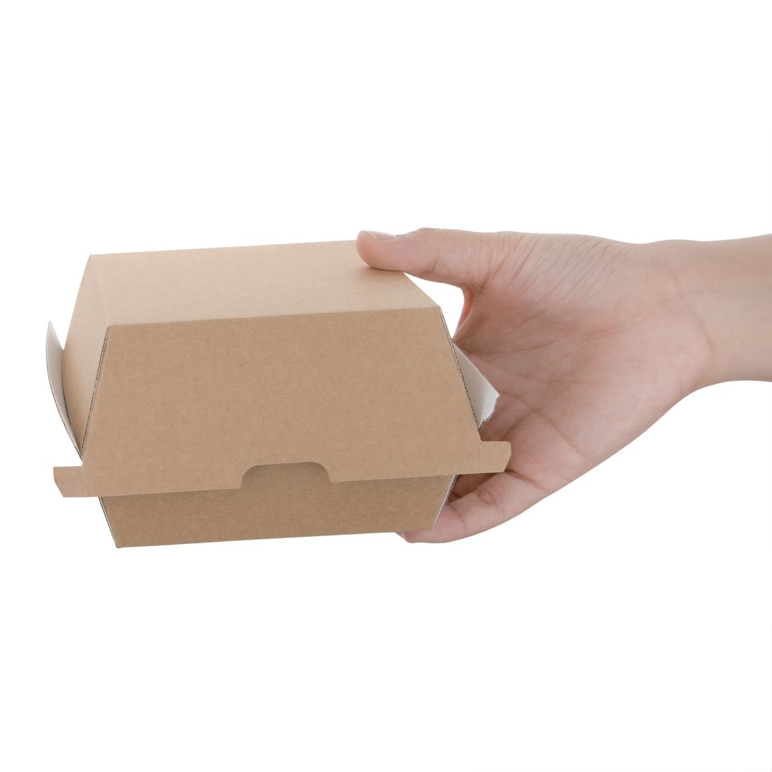 Fiesta Compostable composteerbare hamburgerdoosjes kraft klein (200 stuks) - Afbeelding 4