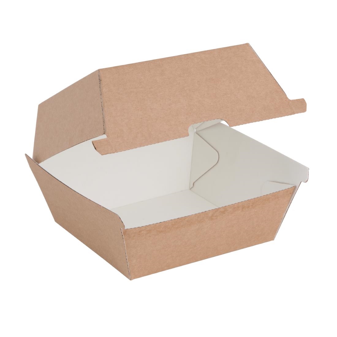 Fiesta Compostable composteerbare hamburgerdoosjes kraft klein (200 stuks) - Afbeelding 3