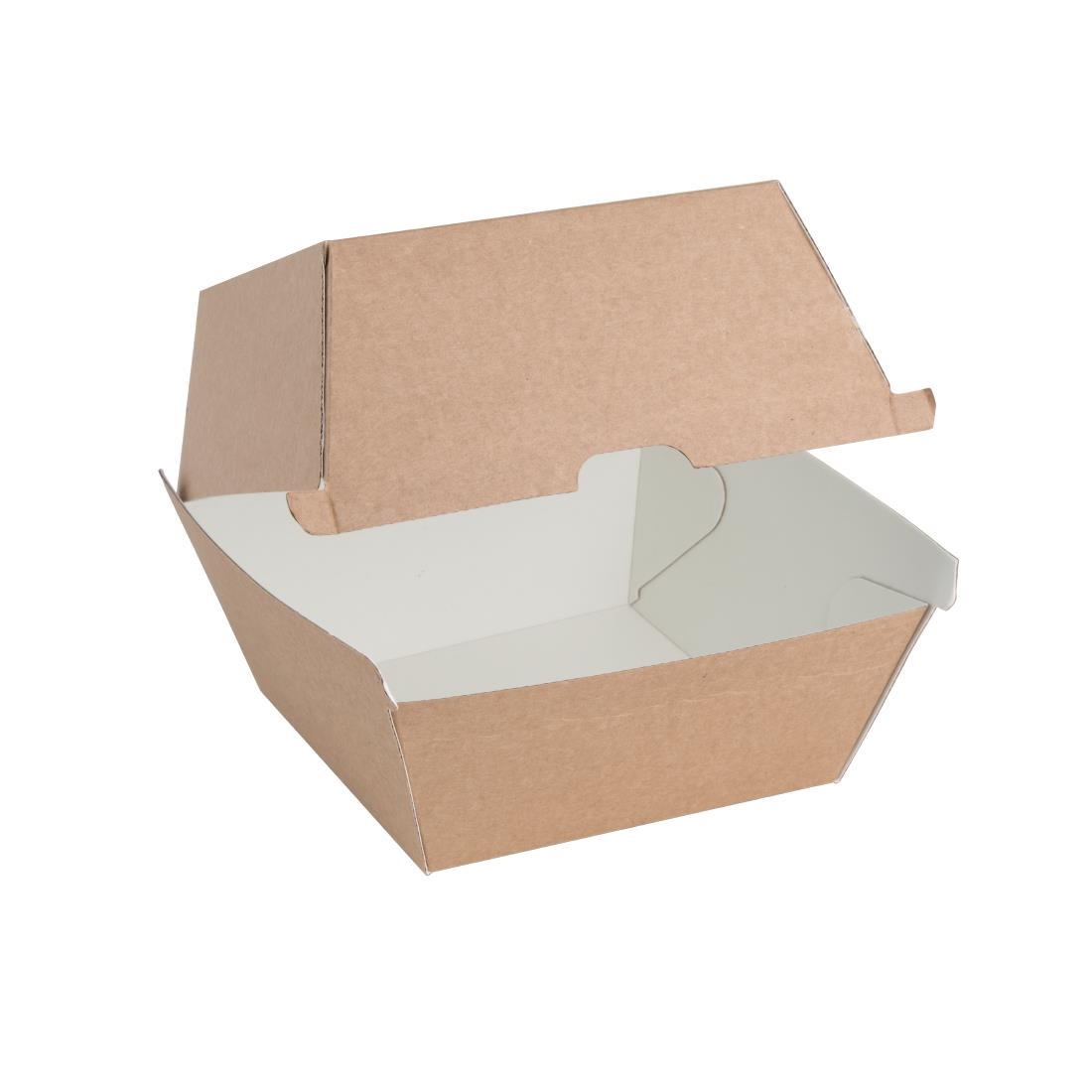 Fiesta Compostable composteerbare hamburgerdoosjes kraft groot 112mm vierkant (150 stuks) - Afbeelding 3