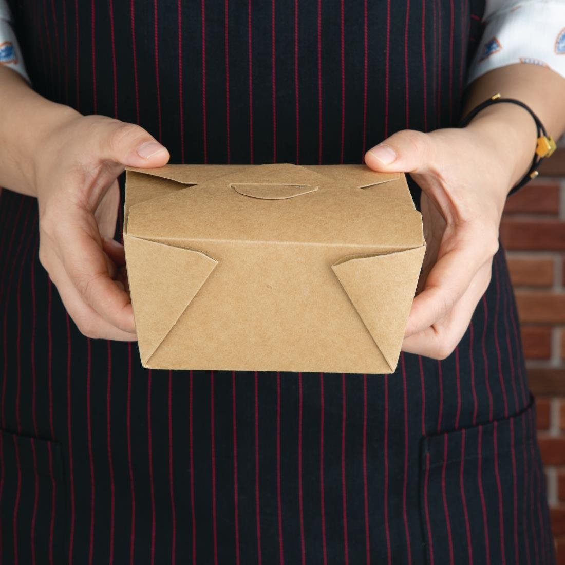 Fiesta Recyclable kartonnen voedseldoosjes 112mm (300 stuks) - Afbeelding 3