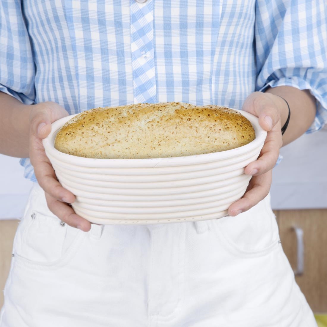 Vogue rotan rijsmand ovaal 210x150x80mm - Afbeelding 5