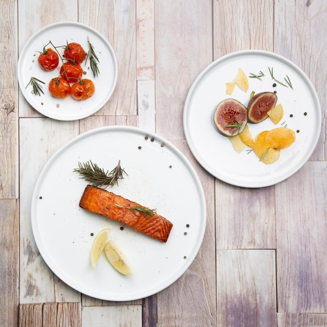 Olympia Whiteware platte ronde borden 150 mm (6 stuks) - Afbeelding 3