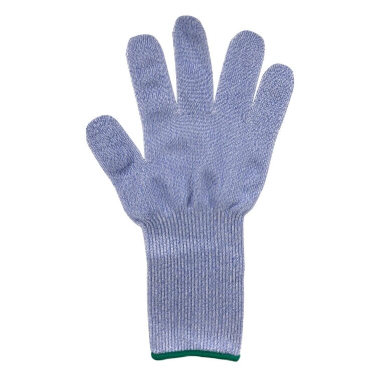 Blauwe snijbestendige handschoen L