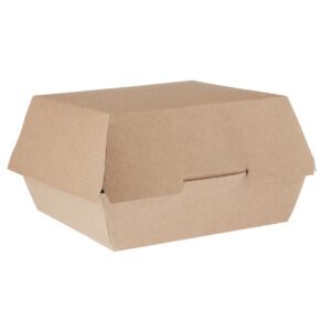 Colpac kraft hamburgerdoosjes composteerbaar groot 13,5cm (250 stuks)