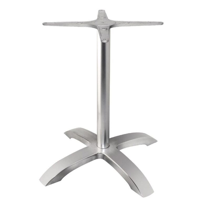Bolero tafelpoot geborsteld aluminium