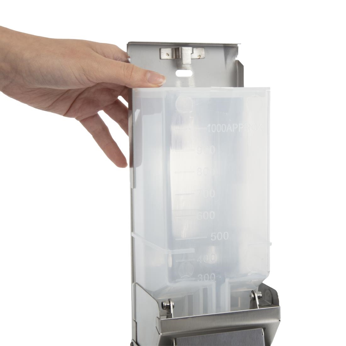 Jantex RVS zeepdispenser 1L - Afbeelding 3
