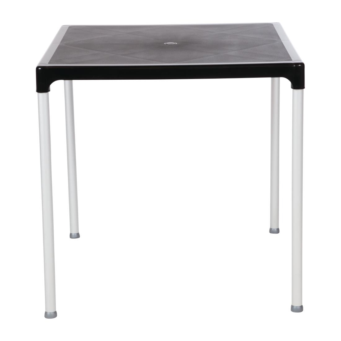 Bolero vierkante horeca tafel met aluminium poten zwart 75cm - Afbeelding 5