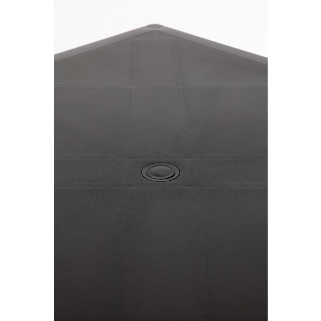 Bolero vierkante horeca tafel met aluminium poten zwart 75cm - Afbeelding 7