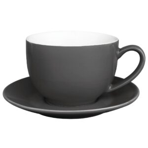 Olympia Café cappuccino koppen donkergrijs 340ml (12 stuks)
