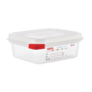 Araven GN 1/6 voedseldoos met deksel 1,1L (4 stuks)