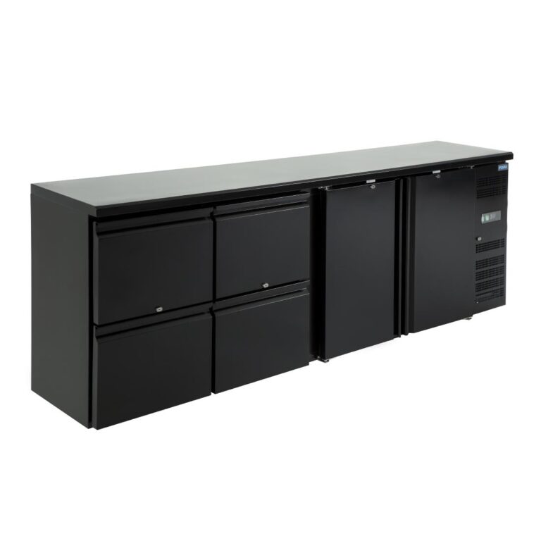 Polar U-serie werkbank koeling 2 deuren en 4 laden