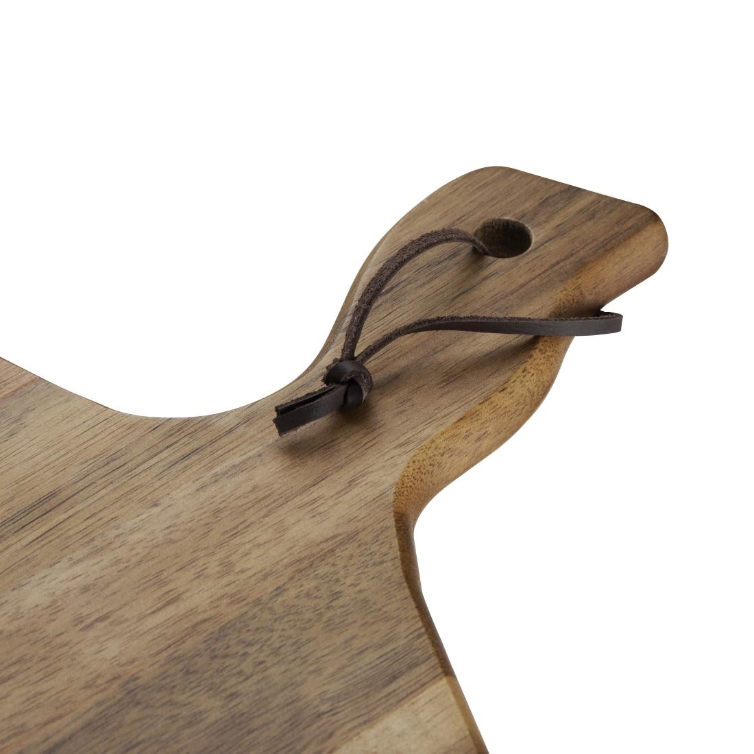 Olympia acaciahouten serveerplank golvende rand 35,5x25cm - Afbeelding 6