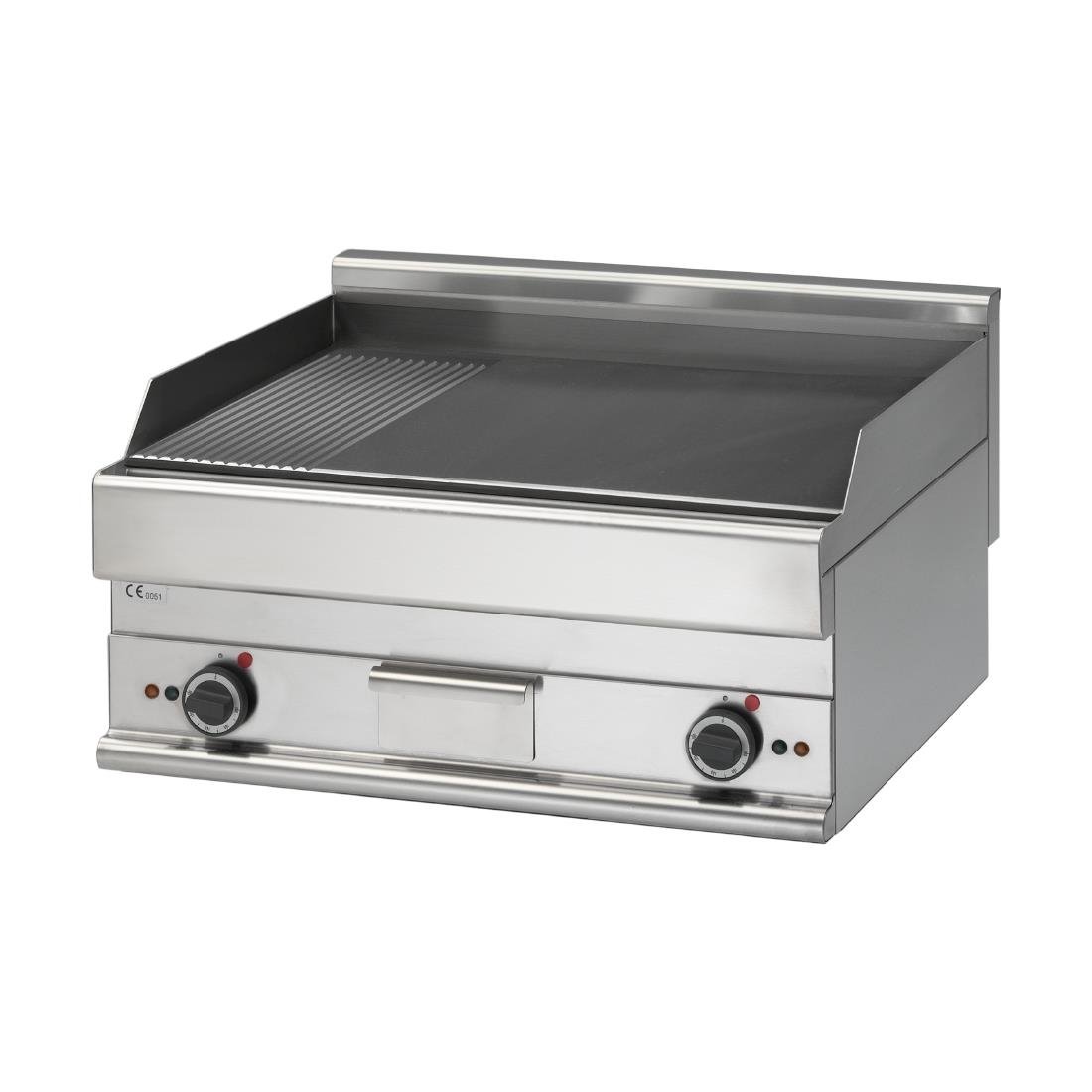 Gastro M 650 elektrische bakplaat 65/70 FTRE 2/3 glad 1/3 geribbeld