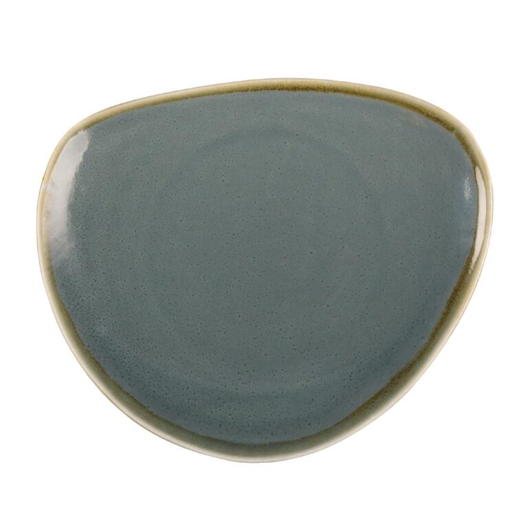 Olympia Kiln driehoekige borden blauw 23cm (6 stuks)