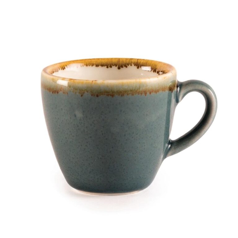Olympia Kiln espressokopjes blauw 85ml (6 stuks)