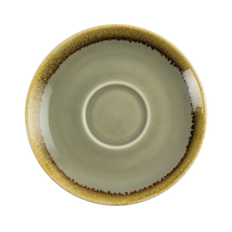Olympia Kiln cappuccinoschotels mosgroen 14cm (6 stuks)