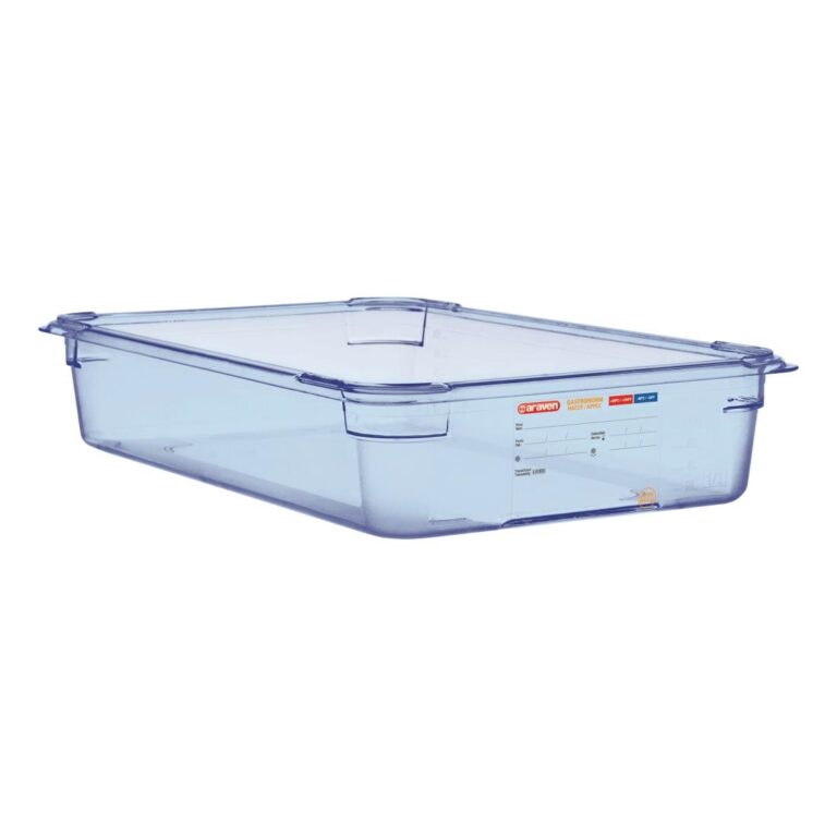 Araven ABS blauwe GN 1/1 voedseldoos 10cm diep