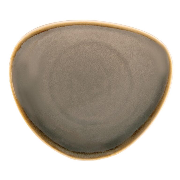 Olympia driehoekige borden grijs 16,5cm (6 stuks)