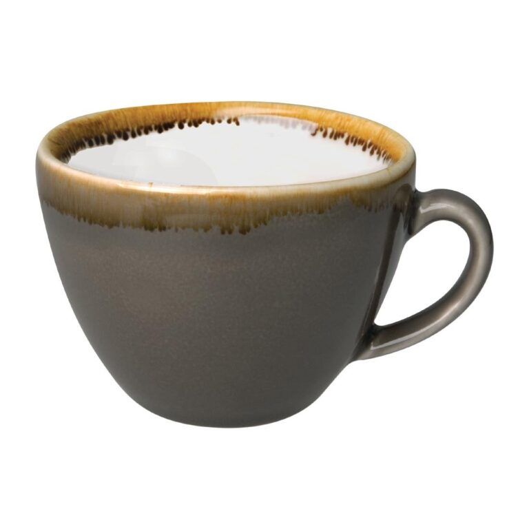 Olympia Kiln cappuccinokopjes grijs 230ml (6 stuks)
