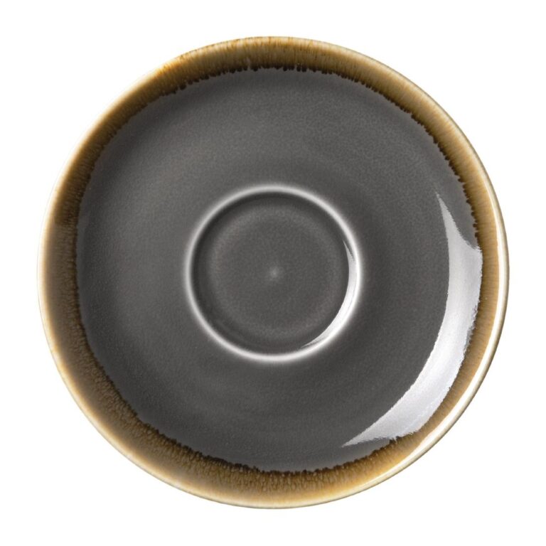 Olympia Kiln cappuccinoschotels grijs 14cm (6 stuks)