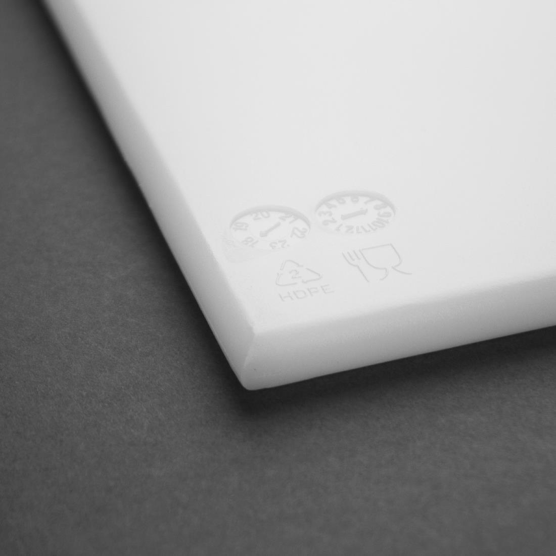 Hygiplas HDPE snijplank wit 600x450x12mm - Afbeelding 4