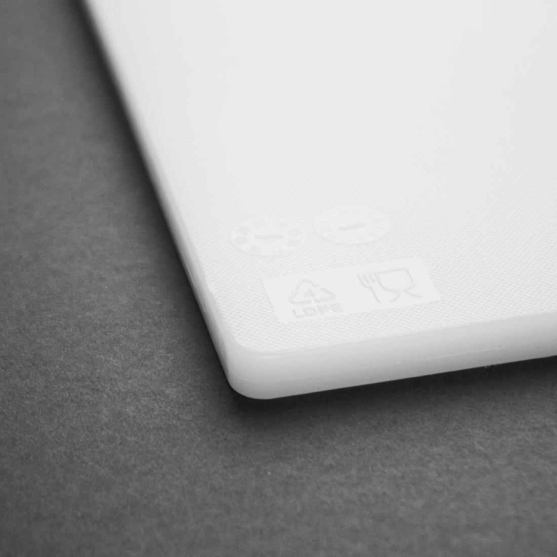 Hygiplas LDPE snijplank wit 450x300x10mm - Afbeelding 3