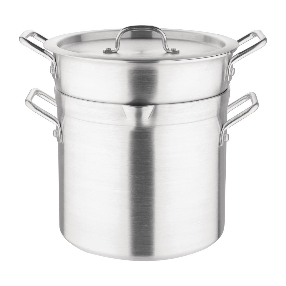 Vogue aluminium pan met au bain marie inzet 10L