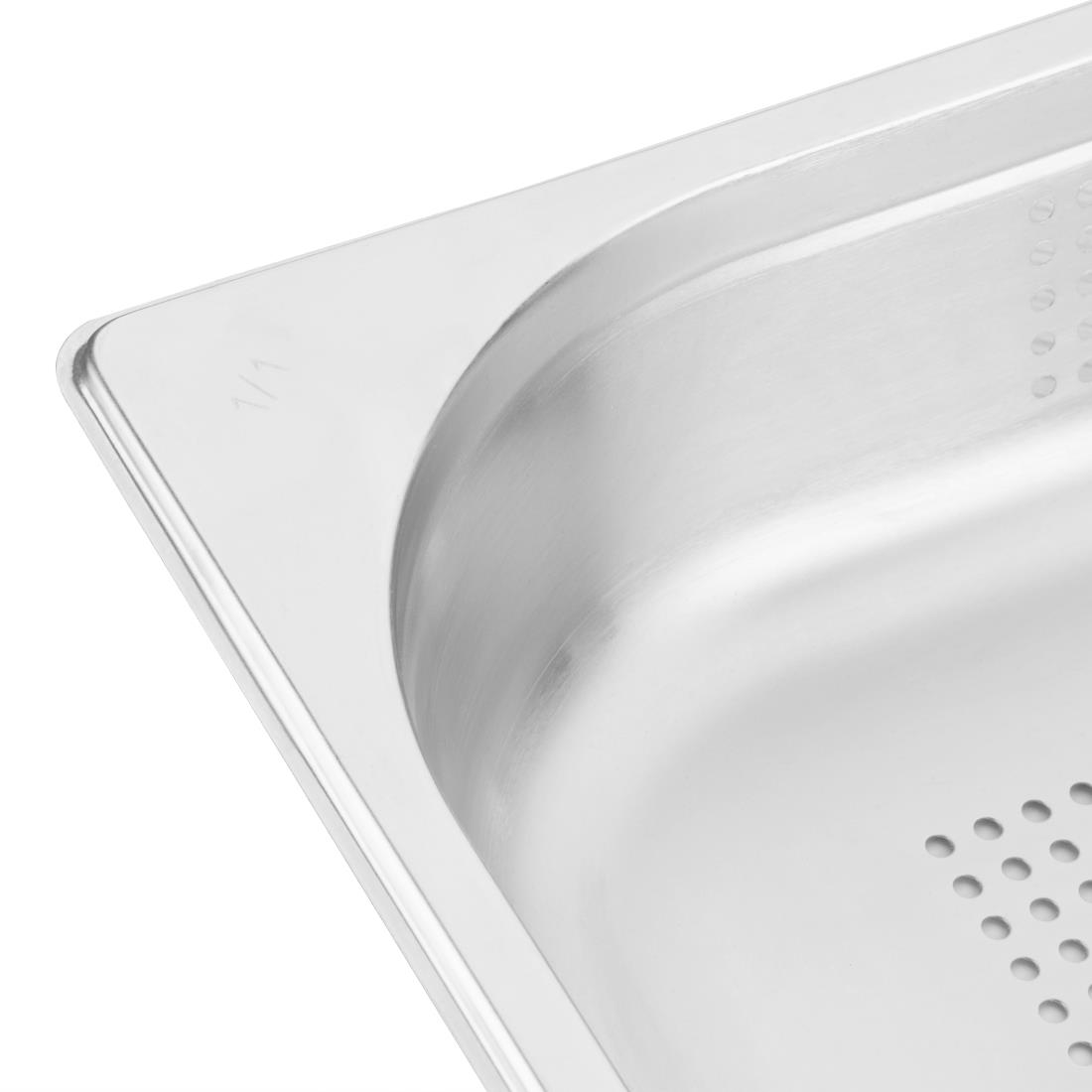 Vogue geperforeerde RVS GN 1/1 bak 65mm - Afbeelding 6