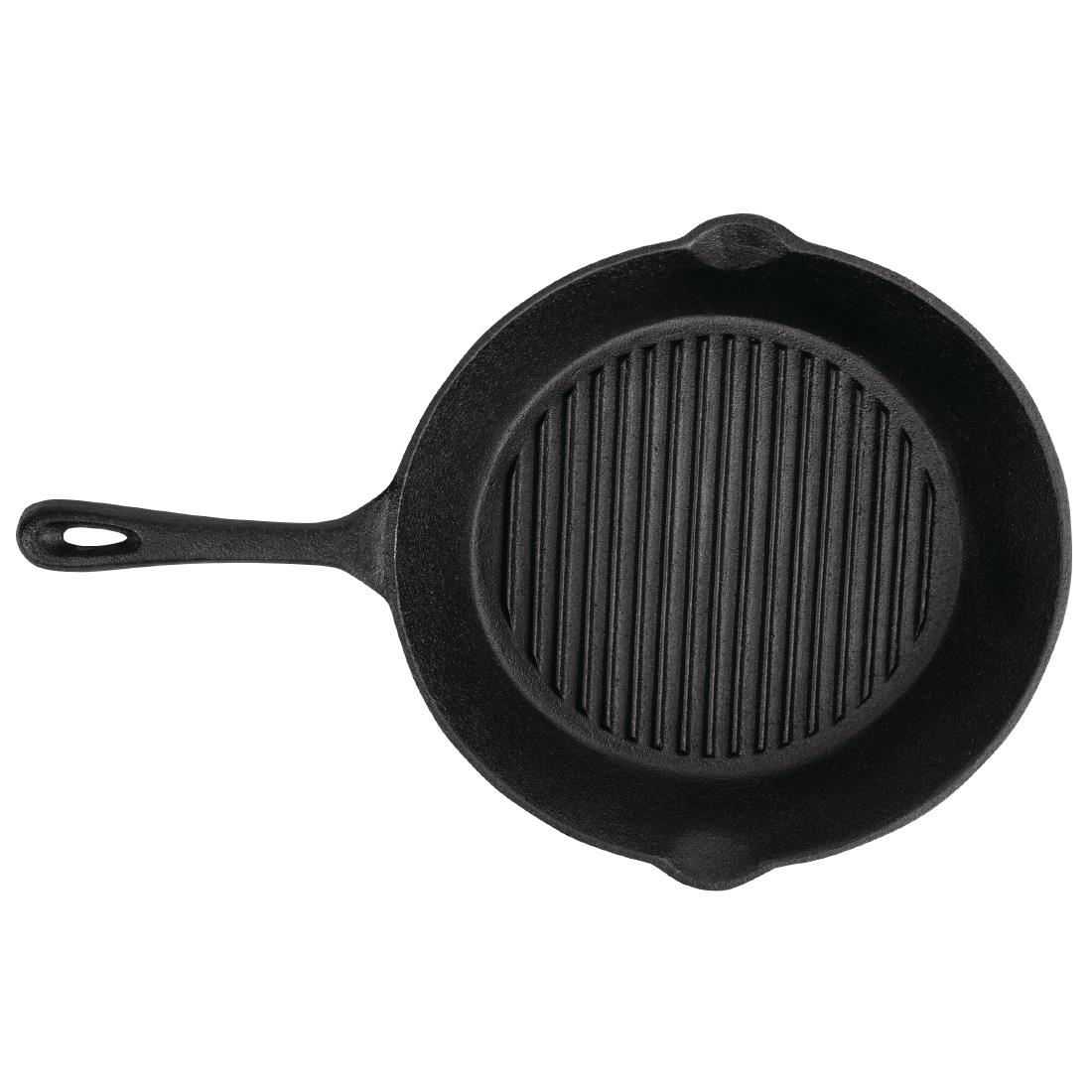 Vogue ronde gietijzeren inductie grillpan 26,7cm - Afbeelding 3