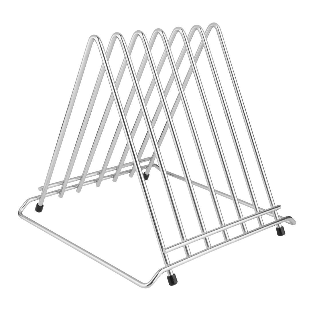 Hygiplas set van 6 HDPE snijplanken met rek en HACCP kleurcode kaart 12(h)x455(b)x305(d)mm - Afbeelding 3