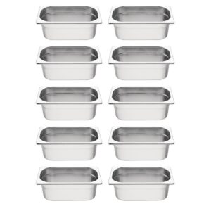 Vogue GN bakken set 10x GN 1/4 (10 stuks)