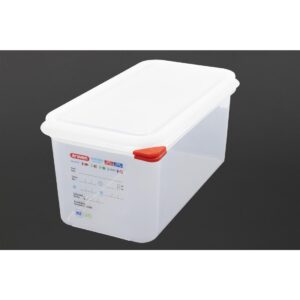 Araven GN 1/3 voedselbak met deksel 6L (4 stuks)