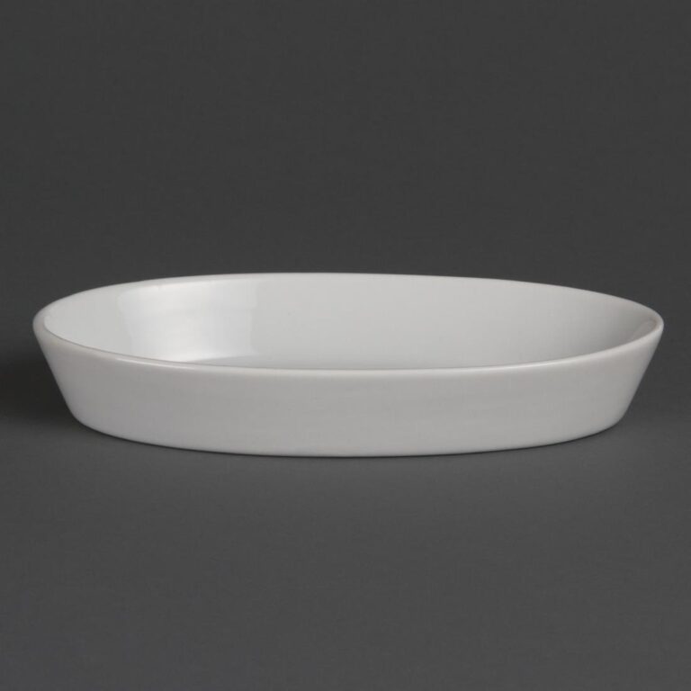 Olympia Whiteware ovale ovenschalen 19,5x11cm (6 stuks)