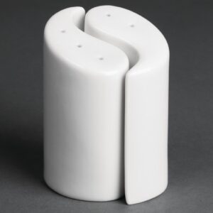 Olympia peper- en zoutvaatjes Yin Yang 9,5cm (12 stuks)