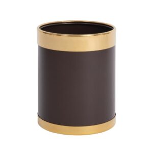 Bolero prullenbak bruin met gouden rand 10,2L