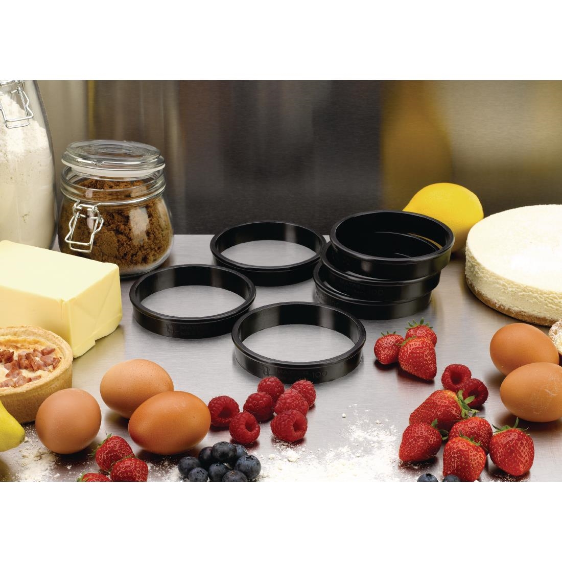 Matfer Bourgeat Exoglass taartringen 10(Ø)cm (6 stuks) - Afbeelding 3