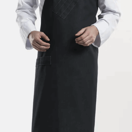 butcher black denim schort