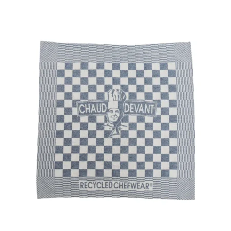 keukentextiel gerecyclede kokshanddoeken blauw (3st) 65x65 cm | recycled chefswear