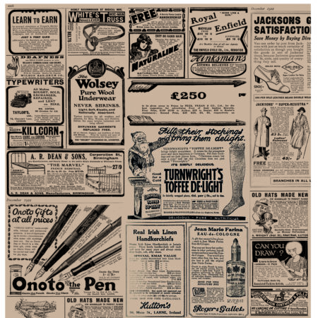 Vetvrij papier "Newspaper brown" 34x28cm 1000-pak