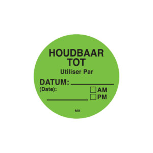 Makk. verwijderbare sticker 'houdbaar tot' 500/rol