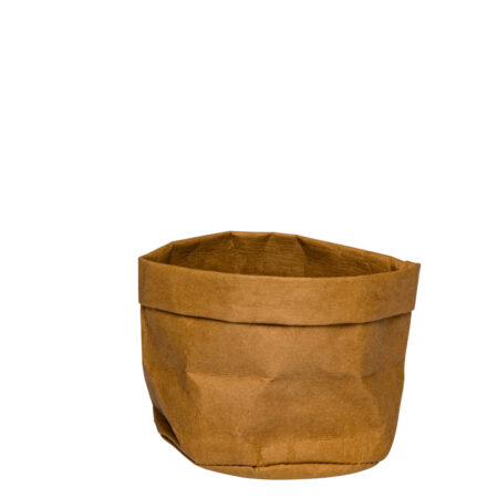 Broodmand papier wasbaar bruin 13 x 13 x 15