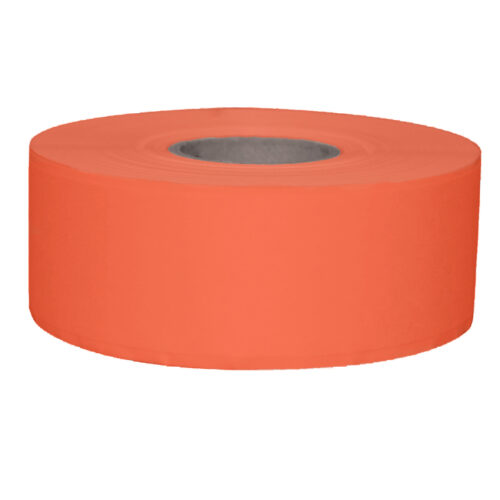 Stickerrol 2-lijnspist vol. oplosb. oranje 750/rol